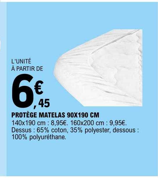 Protège Matelas 90 X 190 Cm