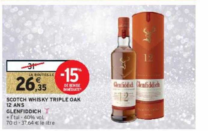 scotch whisky triple oak 12 ans glenfiddich