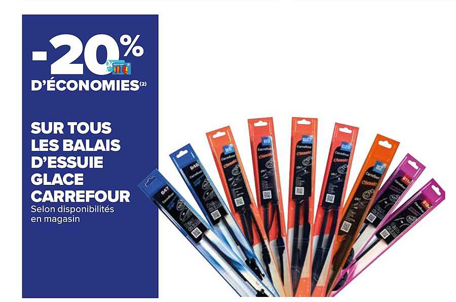 balais d'essuie glace carrefour