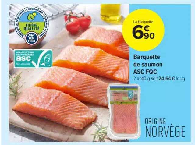 Barquette De Saumon Asc Fqc