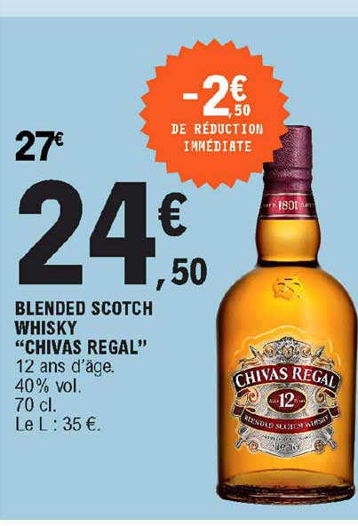 Blended Scotch Whisky "chivas Regal"