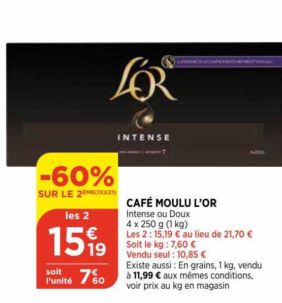 Café Moulu L'or
