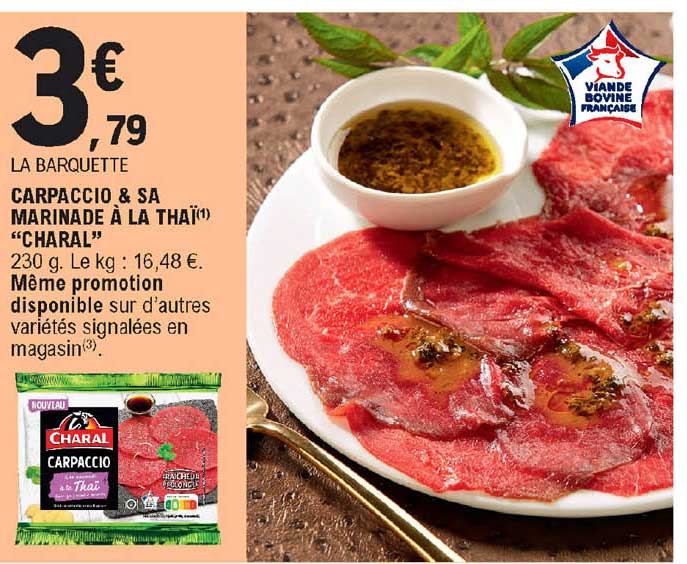 Carpaccio & Sa Marinade à La Thaï "charal"