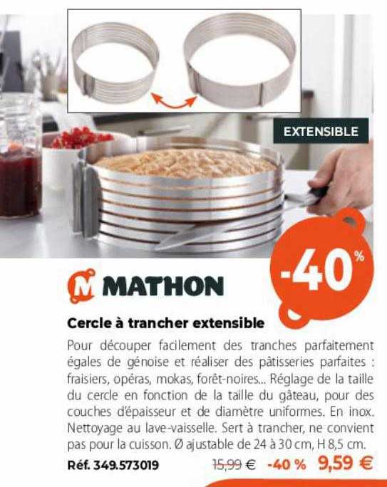 cercle à trancher extensible mathon
