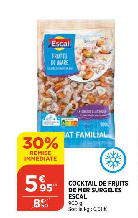 Cocktail De Fruits De Mer Surgelés Escal