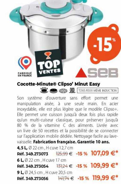 cocotte-minute clipso'minut easy seb