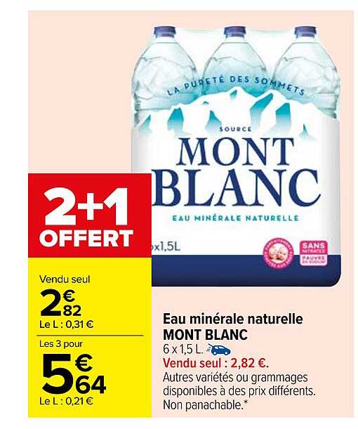 Eau Minérale Naturelle Mont Blanc