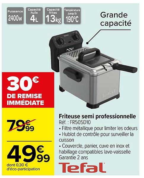 friteuse semi professionnelle tefal