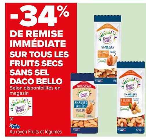 fruits secs sans sel daco bello