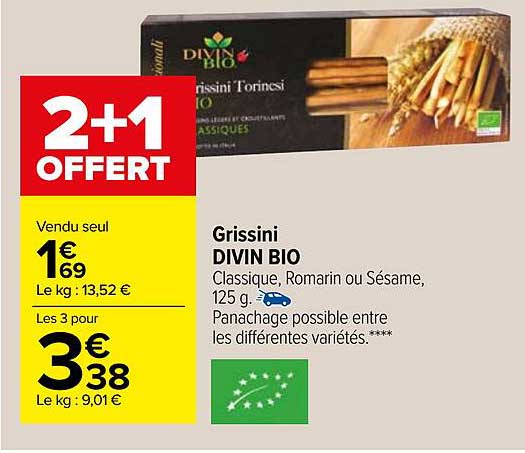 grissini divin bio
