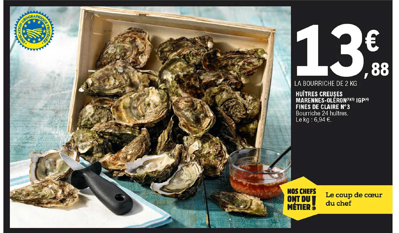 huîtres creuses marennes-oléron fines de claire n°3