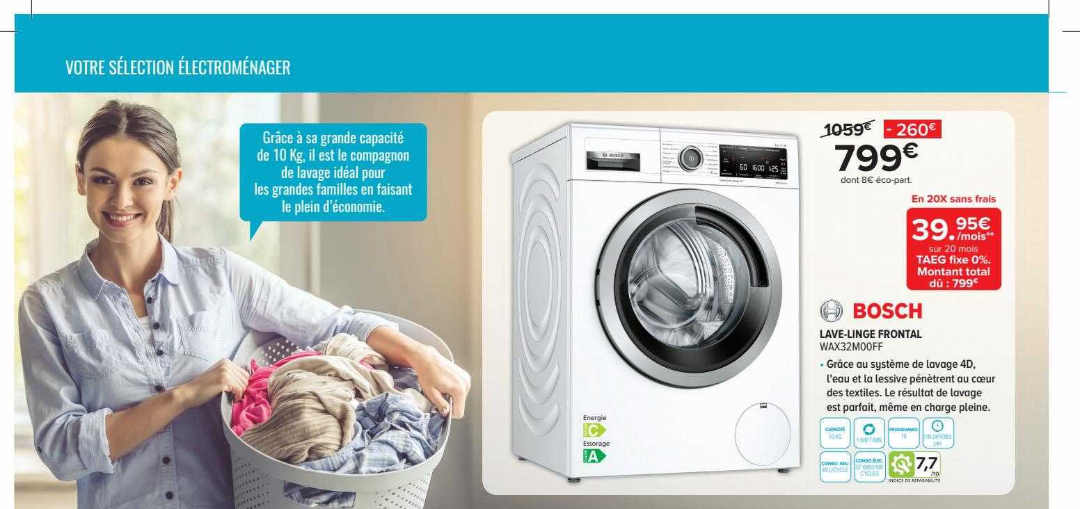lave-linge frontal bosch