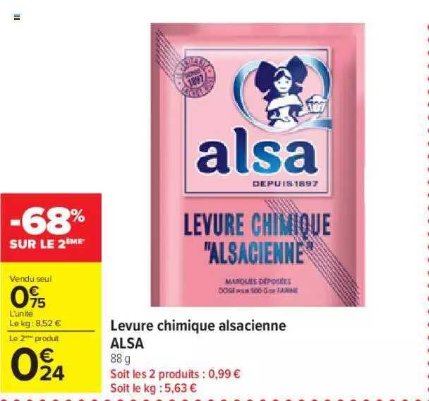 levure chimique alsacienne alsa