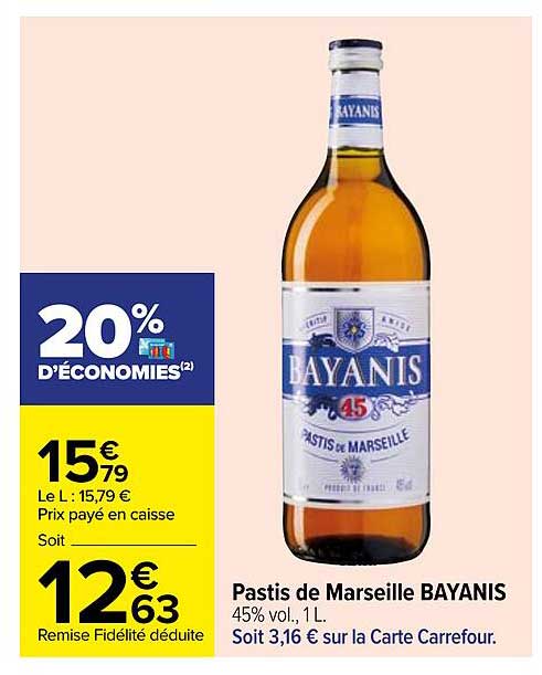 Pastis De Marseille Bayanis