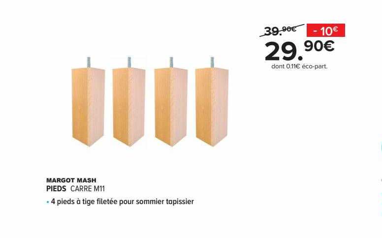 pieds carré m11 margot mash