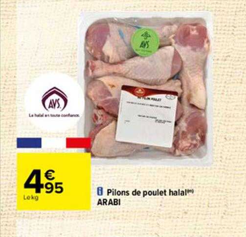 pilons de poulet halal arabi