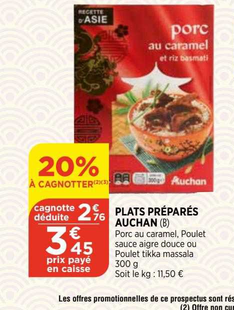 Plats Préparés Auchan