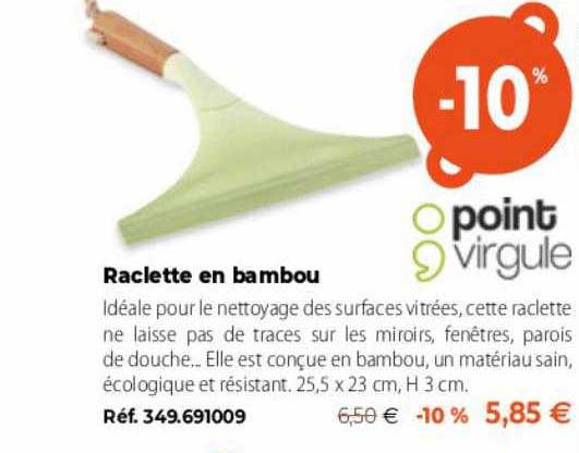 raclette en bambou point virgule