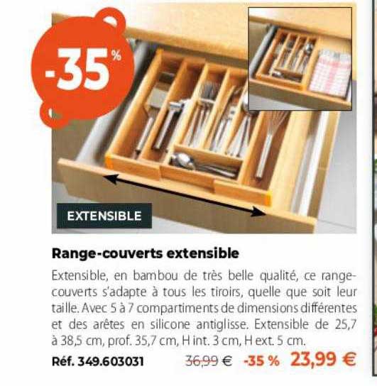 range-couverts extensible
