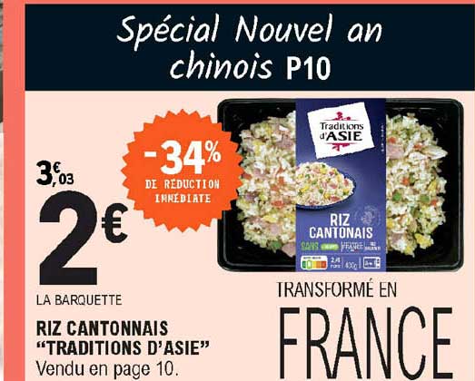 riz cantonnais "traditions d'asie"