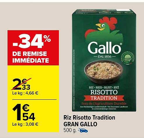 riz risotto tradition gran gallo