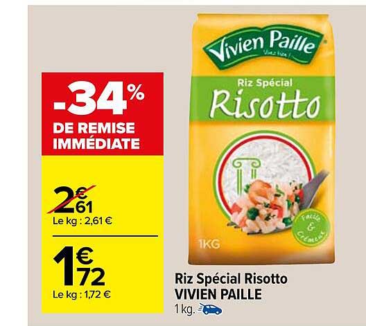 riz spécial risotto vivien paille