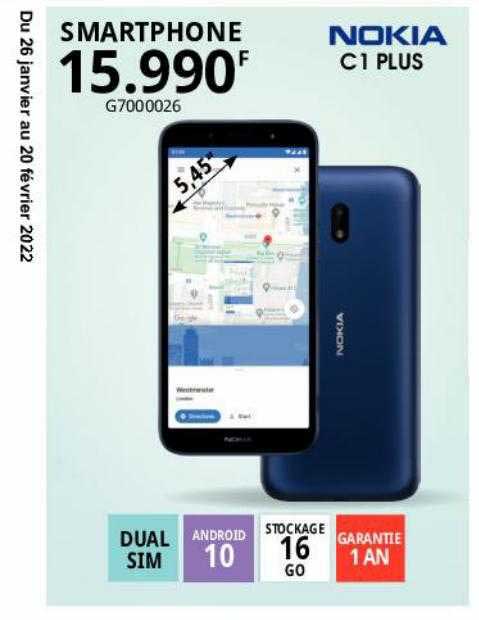 Smartphone Nokia C1 Plus