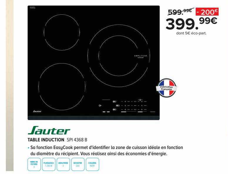 Table Induction Sauter