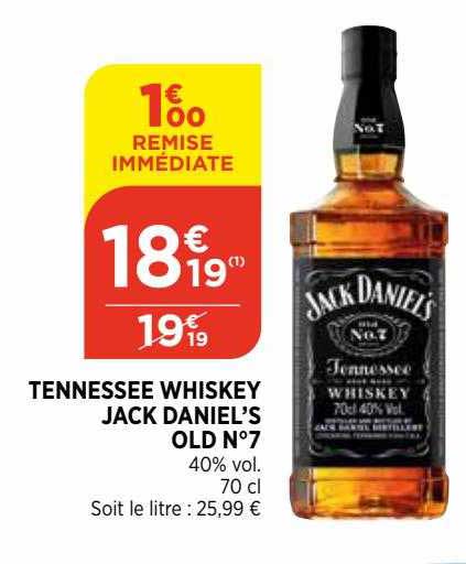 Tennessee Whiskey Jack Daniel's Old N°7