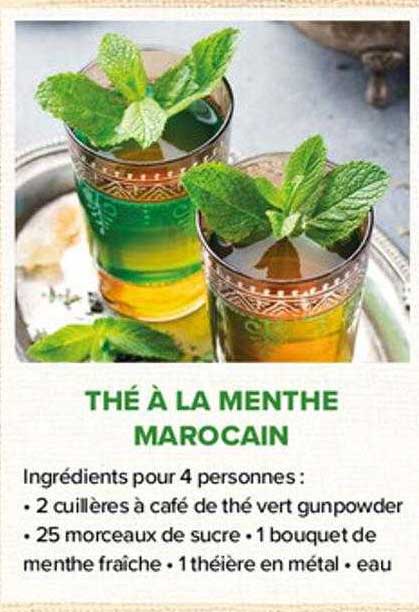 thé à la menthe marocain