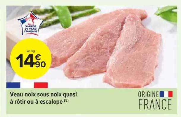veau noix sous noix quasi à rôtir ou à escalope