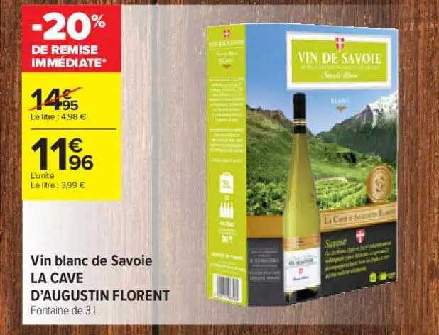 vin blanc de savoie la cave d'augustin florent