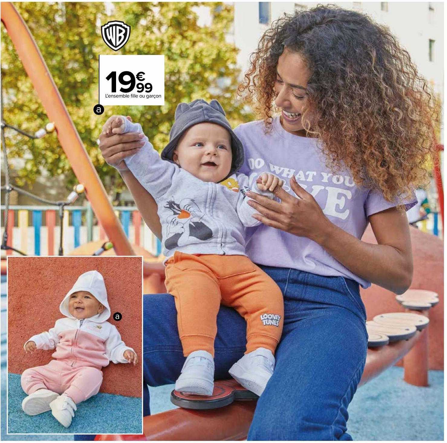 l'ensemble fille ou garçon wb