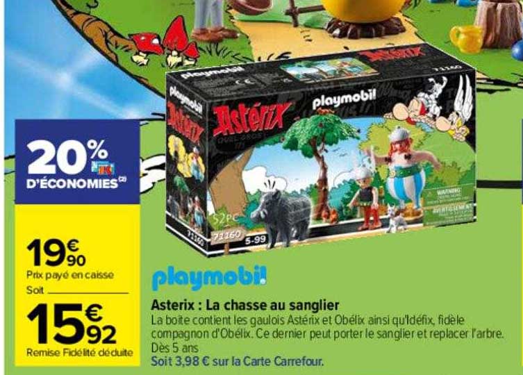 asterix : la chasse au sanglier playmobil