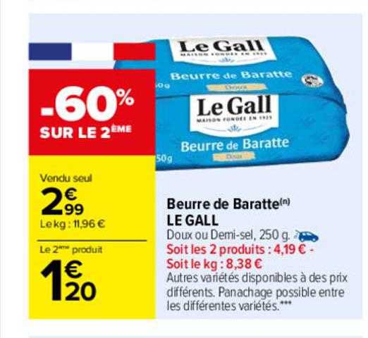beurre de baratte le gall
