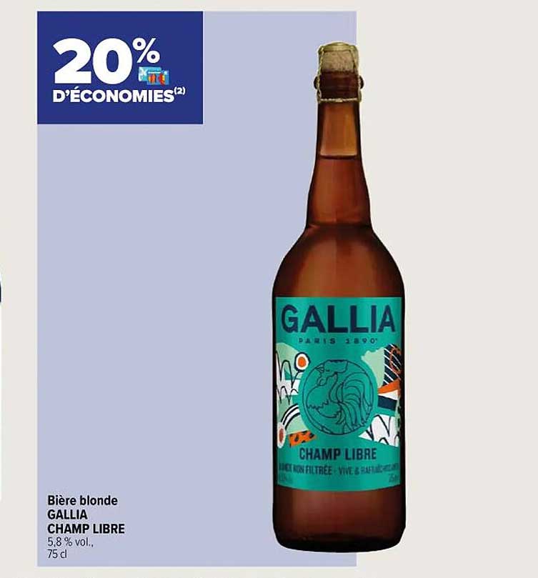 bière blonde gallia champ libre