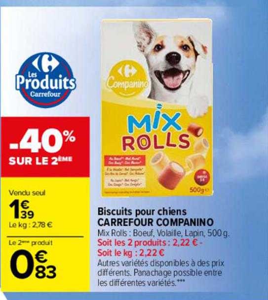Biscuits Pour Chiens Carrefour Companino