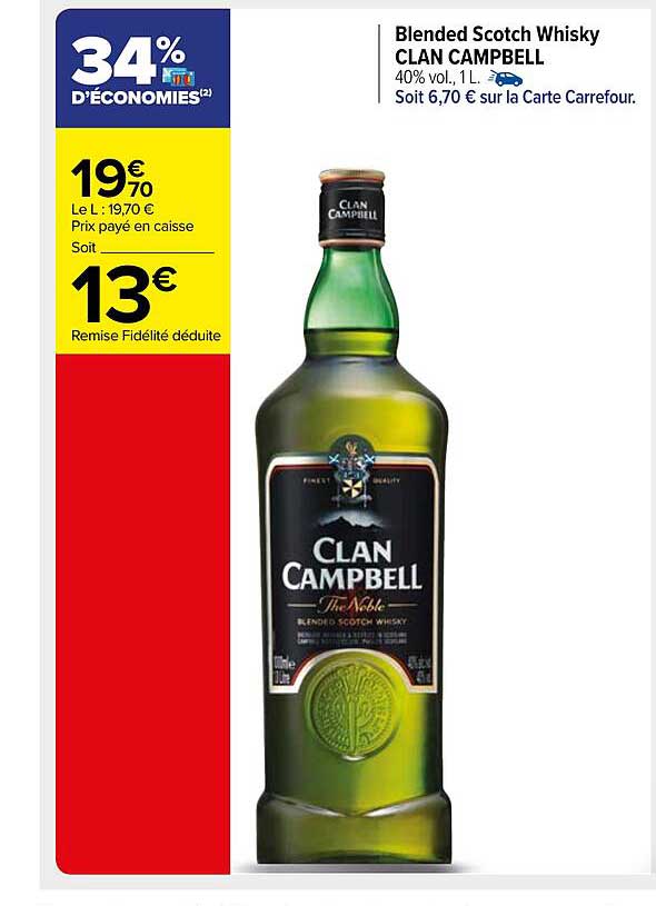 blended scotch whisky clan campbell