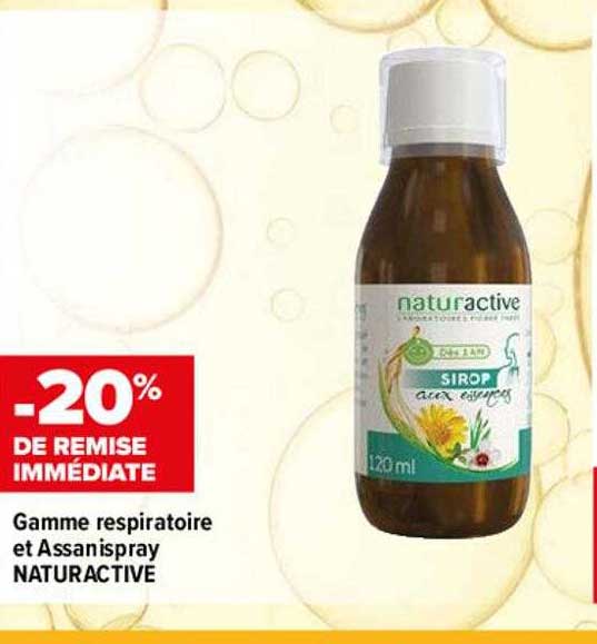 gamme respiratoire et assanispray naturactive