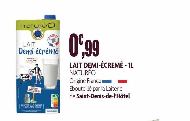 lait demi-écremé