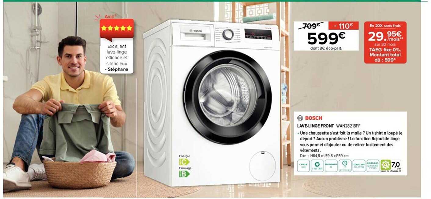 lave-linge front bosch