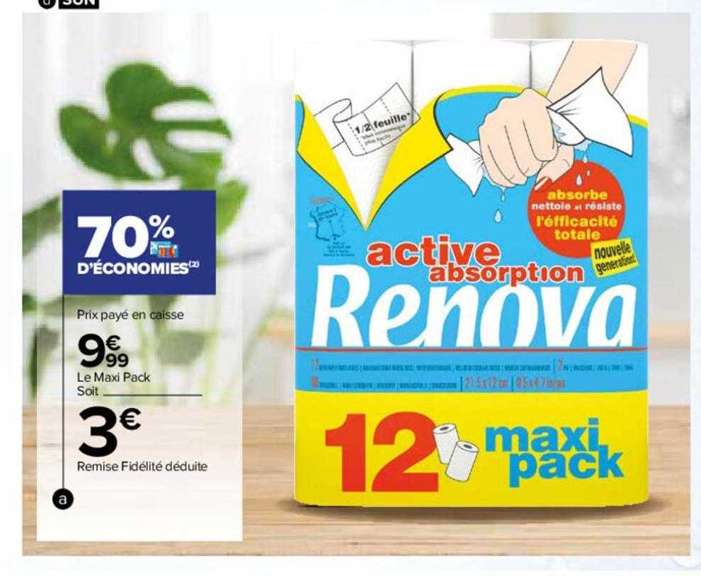 le maxi pack active absorption renova