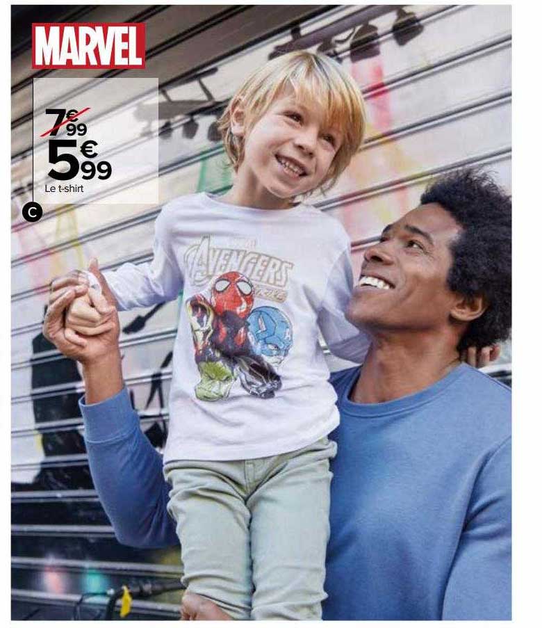 le t-shirt marvel