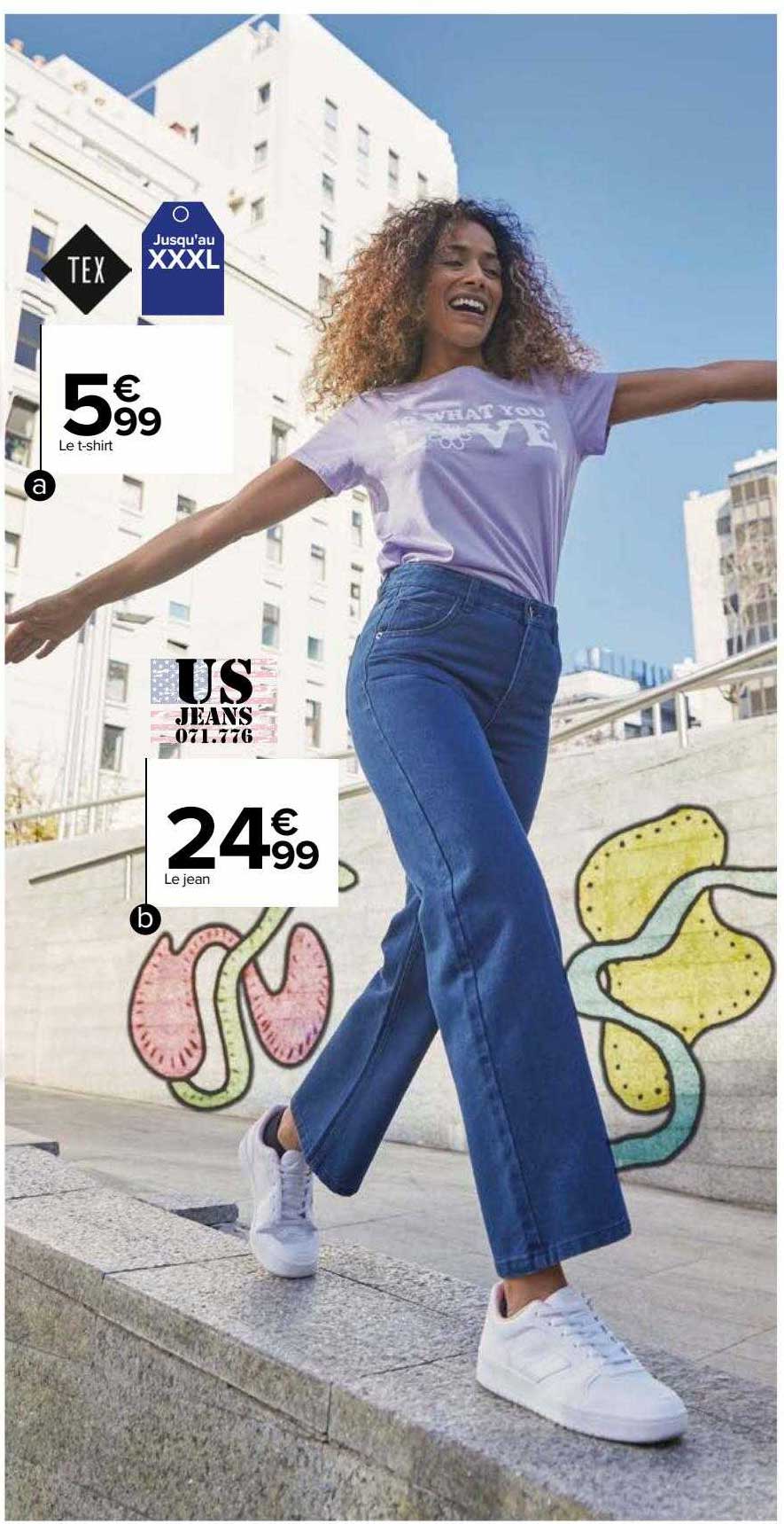 le t-shirt tex, le jean tex