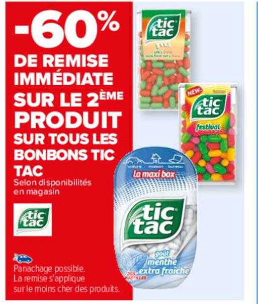 les bonbons tic tac