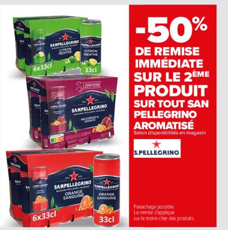 produit sur tout san pellegrino aromatisé