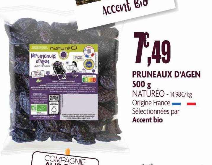 pruneaux d'agen naturéo