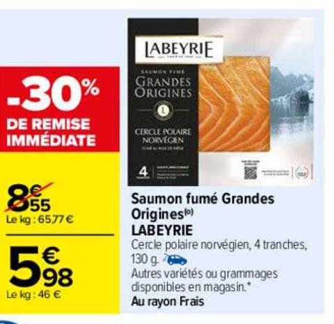 saumon fumé grandes origines labeyrie