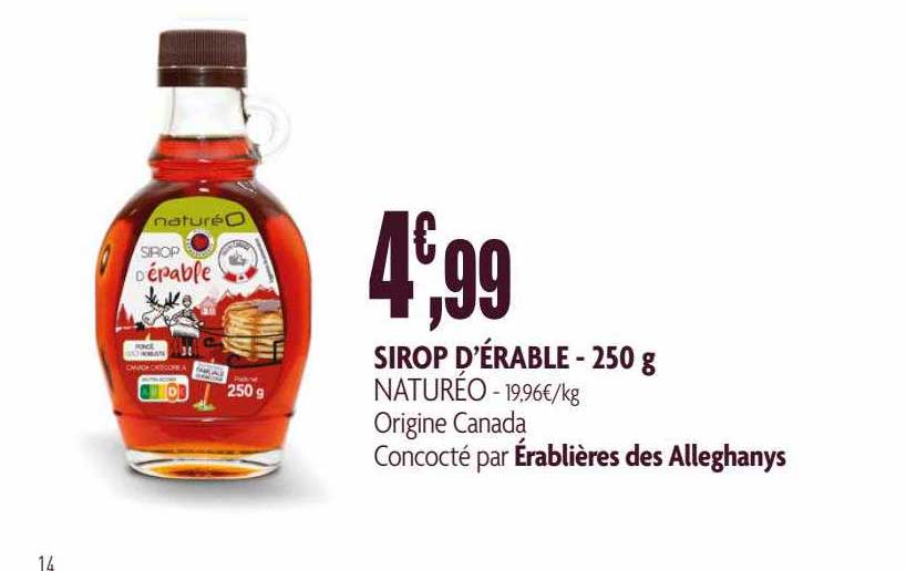 sirop d'érable