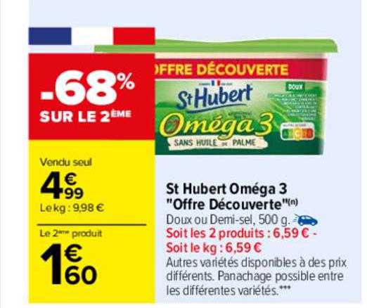 st hubert oméga 3 "offre découverte"